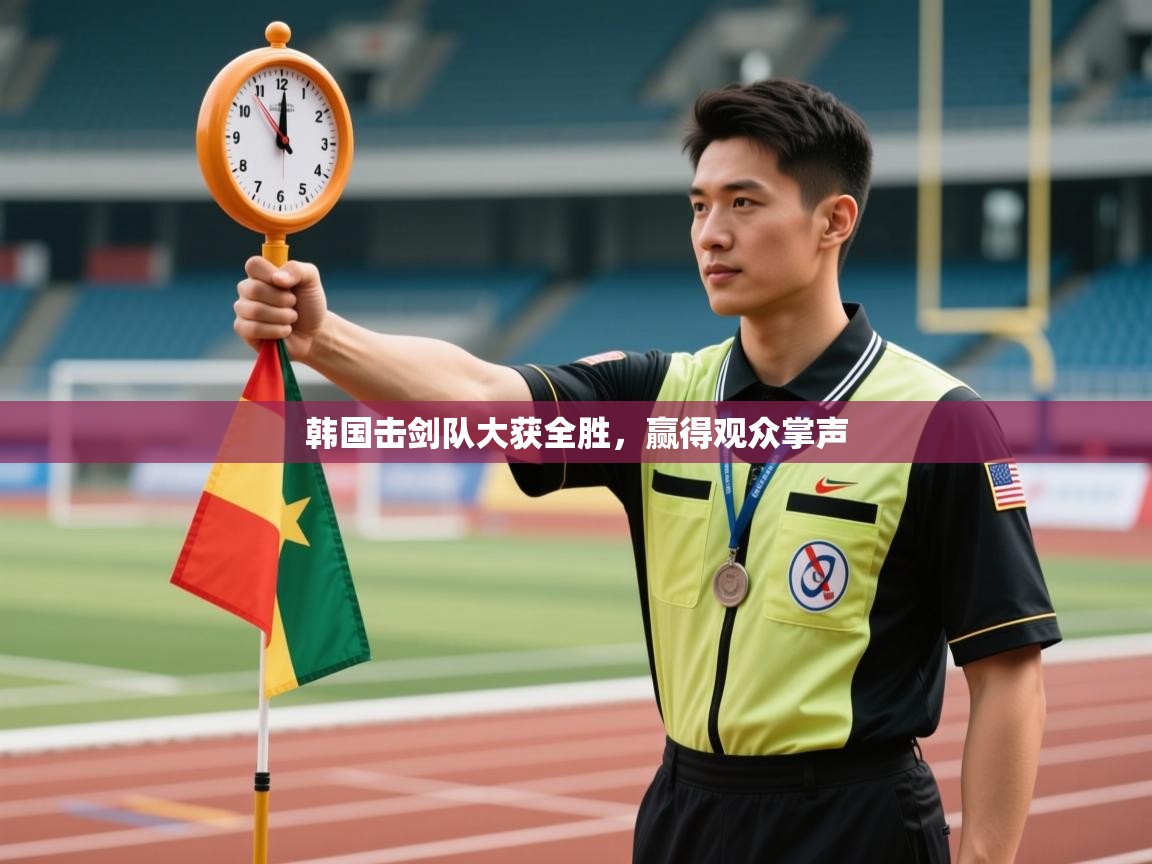 韩国击剑队大获全胜,赢得观众掌声 第2张